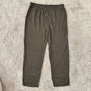 Saltwater LUXE Checkered Joggers - Black and Brown